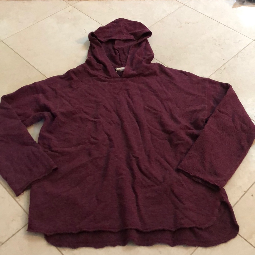 thin comfy aubergine hoodie